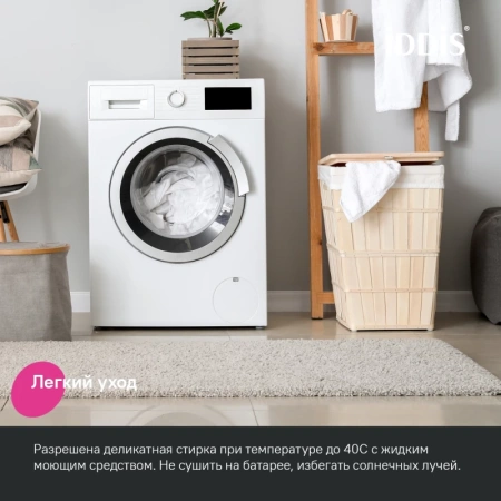 коврик для ванной комнаты, 65х45, микрофибра, синий, iddis promo (psqs05mi12)