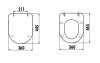 сиденье для унитаза creavit free с микролифтом kc0903.01.0600e базальт