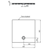 душевой поддон 90x90 см ideal standard t2554yk strada