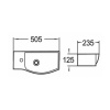 раковина подвесная 50 см comforty 7947cr белый