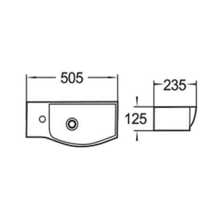 раковина подвесная 50 см comforty 7947cr белый