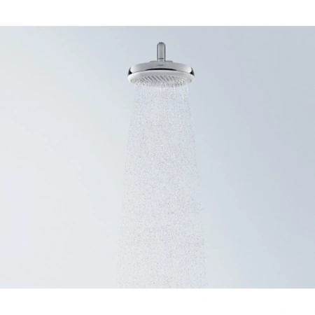 верхний душ хром/белый hansgrohe crometta 160 1jet 26577400