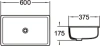 раковина 60x37,5 см santiline sl-3006