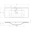 раковина belbagno 110 bb1100/450-lv-mr-pr белая
