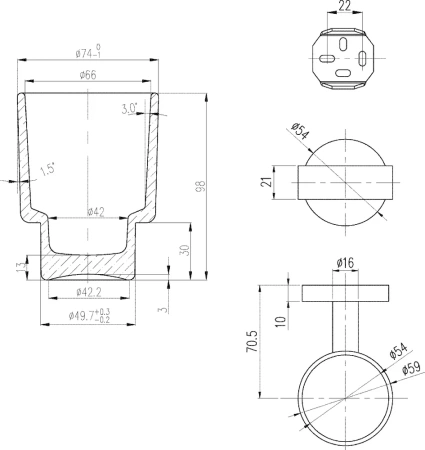 стакан villeroy & boch elements tender tva15101800061