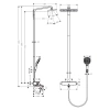 душевая система hansgrohe raindance select e showerpipe 27113000