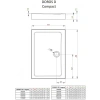 душевой поддон 130×90 см radaway doros d compact sdrd1390-05