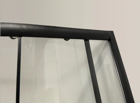 душевой уголок niagara eco 80х80 ng-003-14 black профиль черный стекло с рисунком