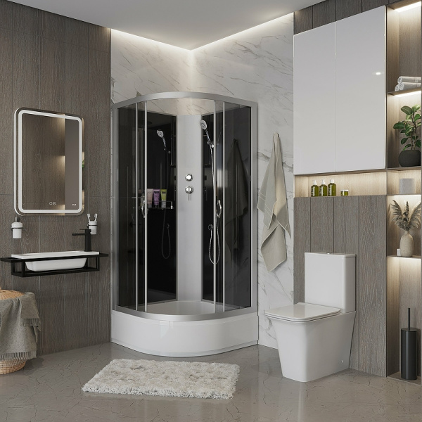 душевая кабина niagara classic 90x90 ng-3501-14bk без гидромассажа