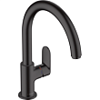 Смеситель для кухни Hansgrohe Vernis Blend M35 71870670, черный матовый