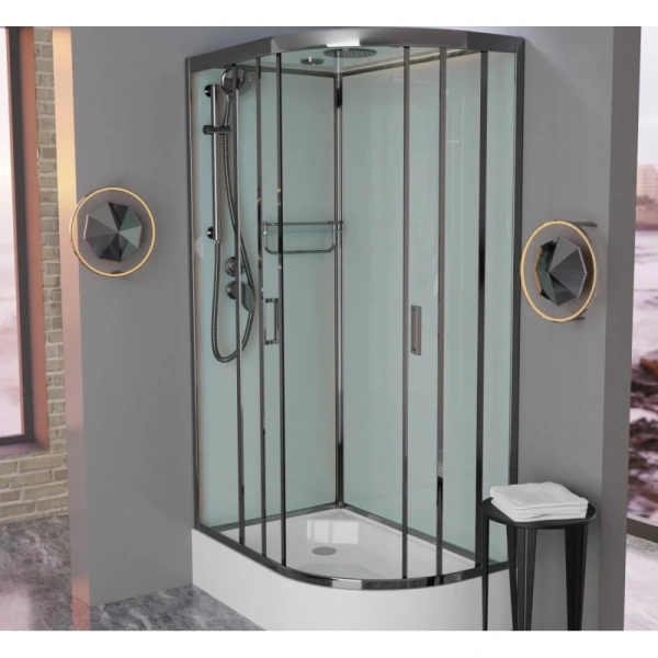 душевая кабина 120x80x220 см frank f412/1l brilliant 179009 прозрачное