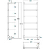 электрический полотенцесушитель margaroli sole 542-6 box 5424706crnb хром