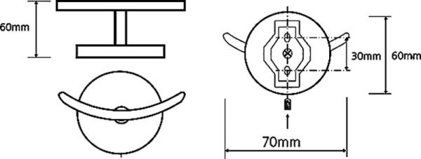 Крючок Bemeta Alfa 102406022