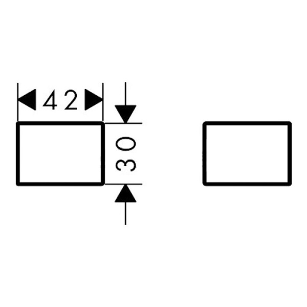 Декоративная накладка для рейлинга Axor 42871000 хром
