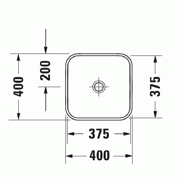 раковина полувстраиваемая duravit happy d.2 plus 2359406100 40х40 см, цвет черный / белый