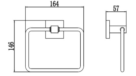 кольцо для полотенец savol 65a s-06560a