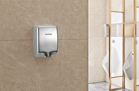 сушилка для рук santiline sl-8005 высокоскоростная, хром матовый