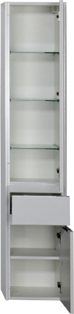 шкаф-пенал aquanet латина 35 00179606 белый