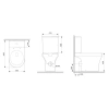 унитаз компакт damixa skyline dx35c8600sc с бачком и сиденьем микролифт
