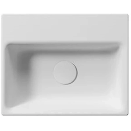 раковина gsi nubes 9684109 подвесная, 40x32 см, bianco opaco (белый матовый)