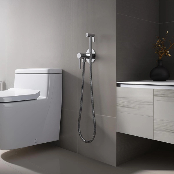 гигиенический душ со смесителем aquatek европа aq1021cr хром