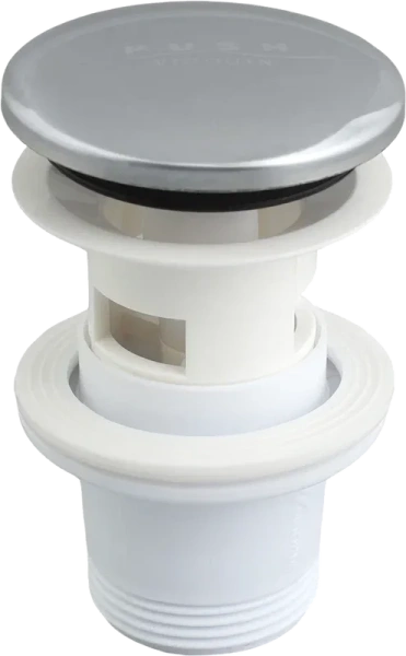 Донный клапан Wirquin 30717648 для раковины, с переливом, хром