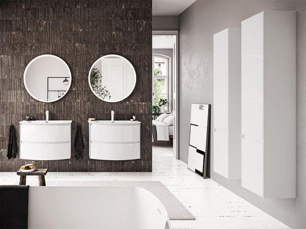 тумба под раковину berloni bagno way round 82 warbs2chd4c 111 подвесная, цвет ceramica opaco