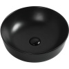 Раковина накладная 41 см Aquanet Moon-1-MB 00245827, цвет черный матовый