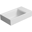 Раковина GSI Nubes 9636009 подвесная, 40x23 см, Bianco opaco (Белый матовый)