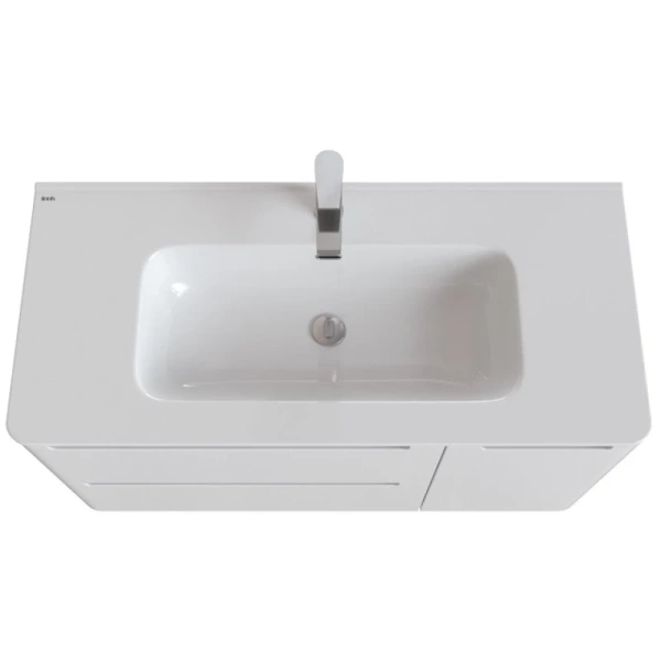 тумба с раковиной iddis edifice 100 подвесная белая edi10w1i95k
