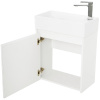 тумба под раковину belbagno kraft mini-500/260-1a-so-bo-l, цвет белый.