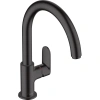 Смеситель для кухни Hansgrohe Vernis Blend M35 71870670, черный матовый