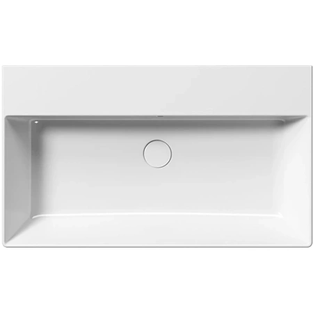 раковина gsi kube x 9422111 подвесная, 80x47 см, bianco lucido (белый глянец)