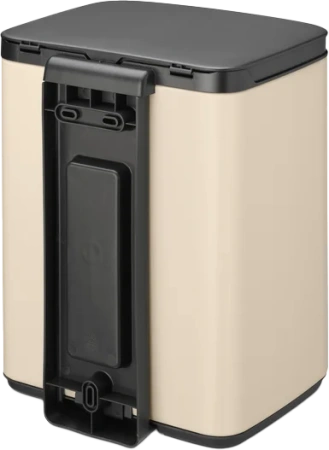 мусорное ведро brabantia bo 234101 7 л, бежевое
