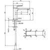 смеситель для раковины без донного клапана villeroy & boch subway 3.0 tvw11200300076