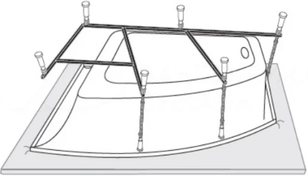 Каркас для ванны Vagnerplast 160x105 VPK160105