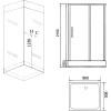 душевая кабина grossman 90x90 gr261 без гидромассажа