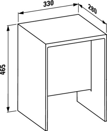 табурет для ванной комнаты kartell by laufen 3.8933.0.084.000.1 пластик прозрачный