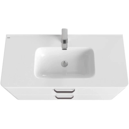 тумба с раковиной iddis brick 100 bri10wfi95k белая