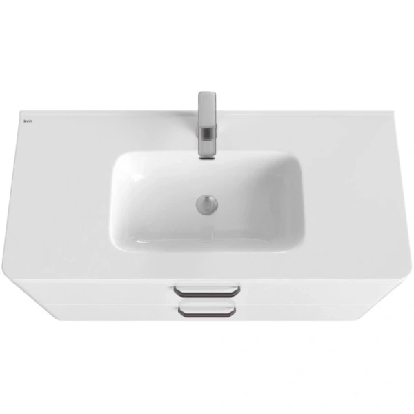 тумба с раковиной iddis brick 100 bri10wfi95k белая