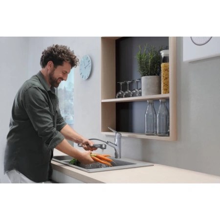 смеситель для кухни hansgrohe focus m42 71814000, хром