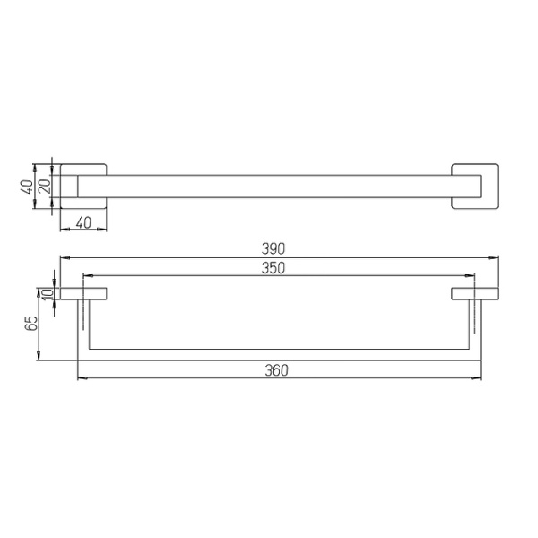 Полотенцедержатель Paini Dax-R 40 84CR001 Хром