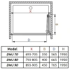 душевая дверь radaway carena dwb 90 r прозрачное