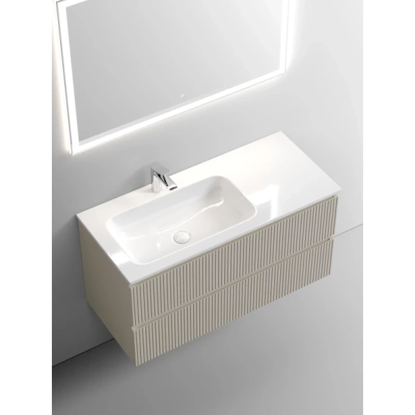 тумба под раковину sancos snob t 100 l snt100lce подвесная beige soft