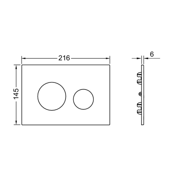 лицевая панель tece teceteceloop modular 9240631 универсальная