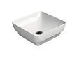 Раковина GSI Pura 885011 накладная/полувстраиваемая, 38x38 см, Bianco lucido (Белый глянец)