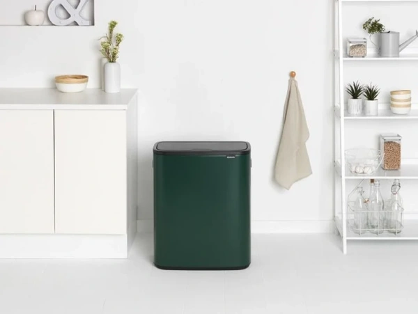 Мусорное ведро Brabantia Bo Touch Bin 304224 30+30 л, зеленая сосна