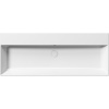 раковина gsi kube x 9424011 подвесная, 120x47 см, bianco lucido (белый глянец)