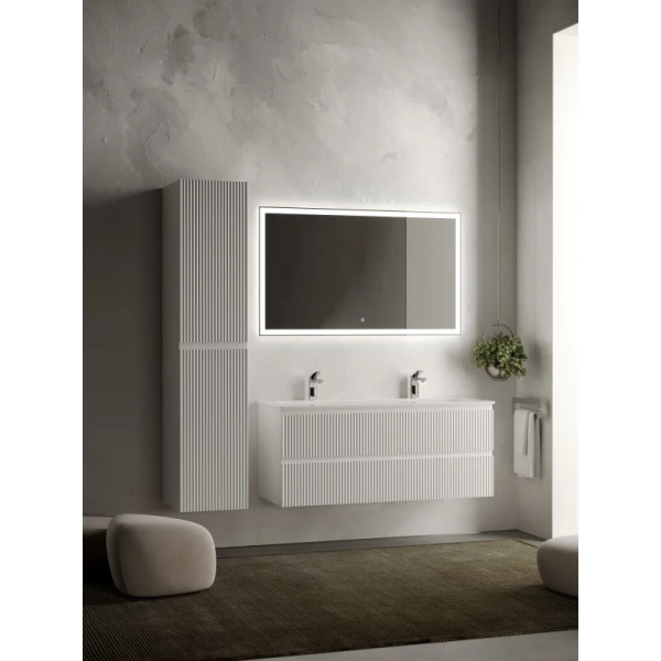 тумба под раковину sancos snob r 120 snr120w подвесная bianco