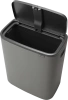 мусорное ведро brabantia bo touch bin 223129 60 л, серое